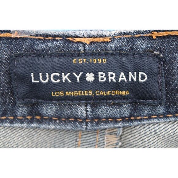 Lucky Brand 410 Athletic Slim Straight Leg Blue Denim Jeans Men 38 INSEAM 32 - Picture 6 of 7
